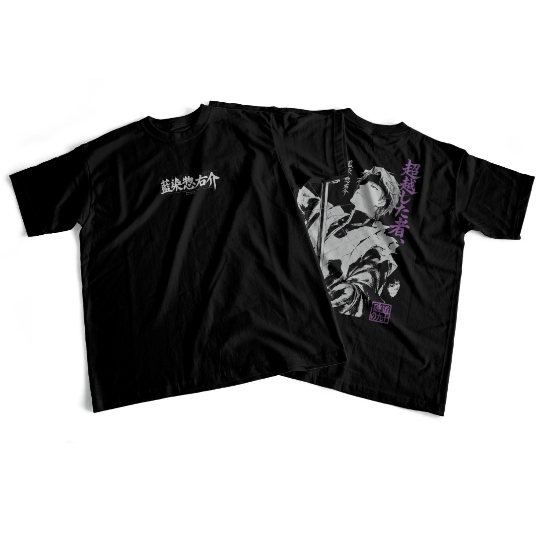 Camiseta frente e verso Aizen Calamity - cor escura