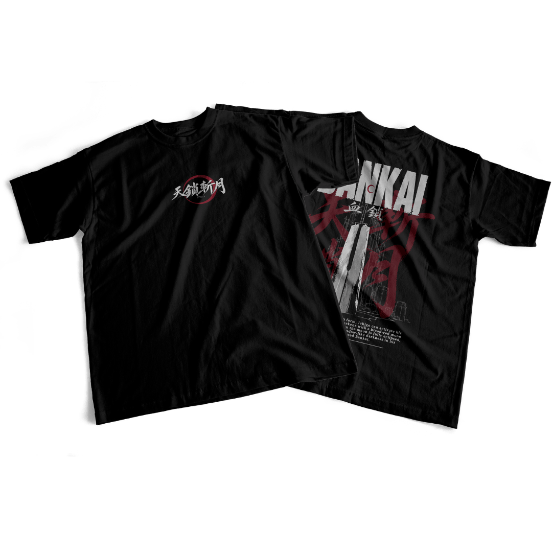 Camiseta frente e verso BloodChain - cor escura
