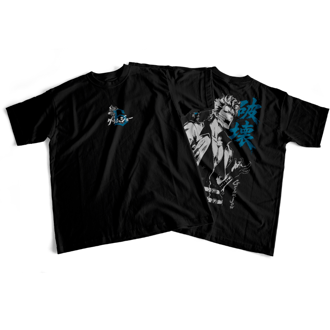 Camiseta frente e verso Grimmjow Lince - cor escura