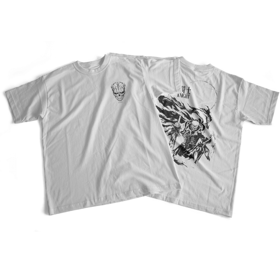 Camiseta frente e verso Skull Knight Aesthetic