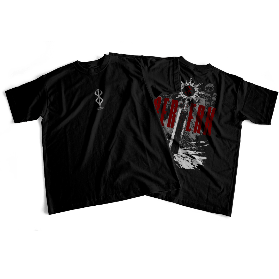 Camiseta frente e verso Sacrifice Journey - cores escuras 