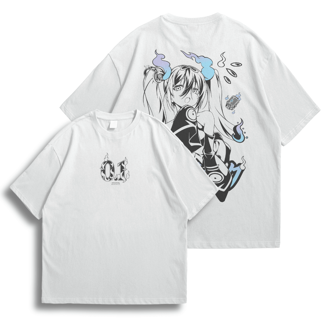 Oversize frente e verso Hatsune Ghost
