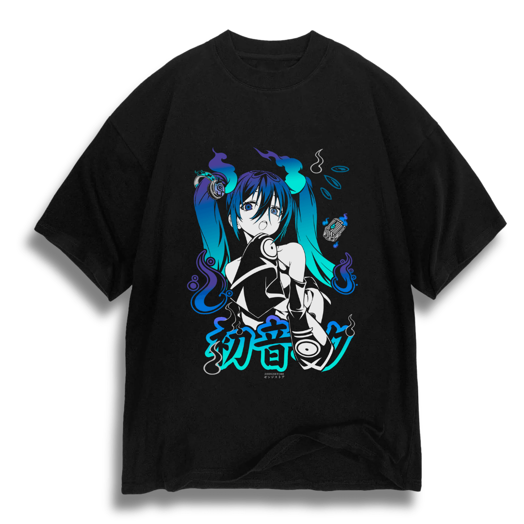 Oversize Hatsune Ghost - cor escura