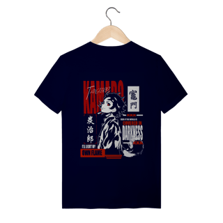 Nome do produto Camiseta frente e verso Tanjiro Slayer - dark colors