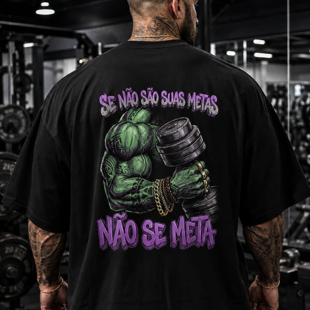 Oversized-Se não são suas metas, não se meta