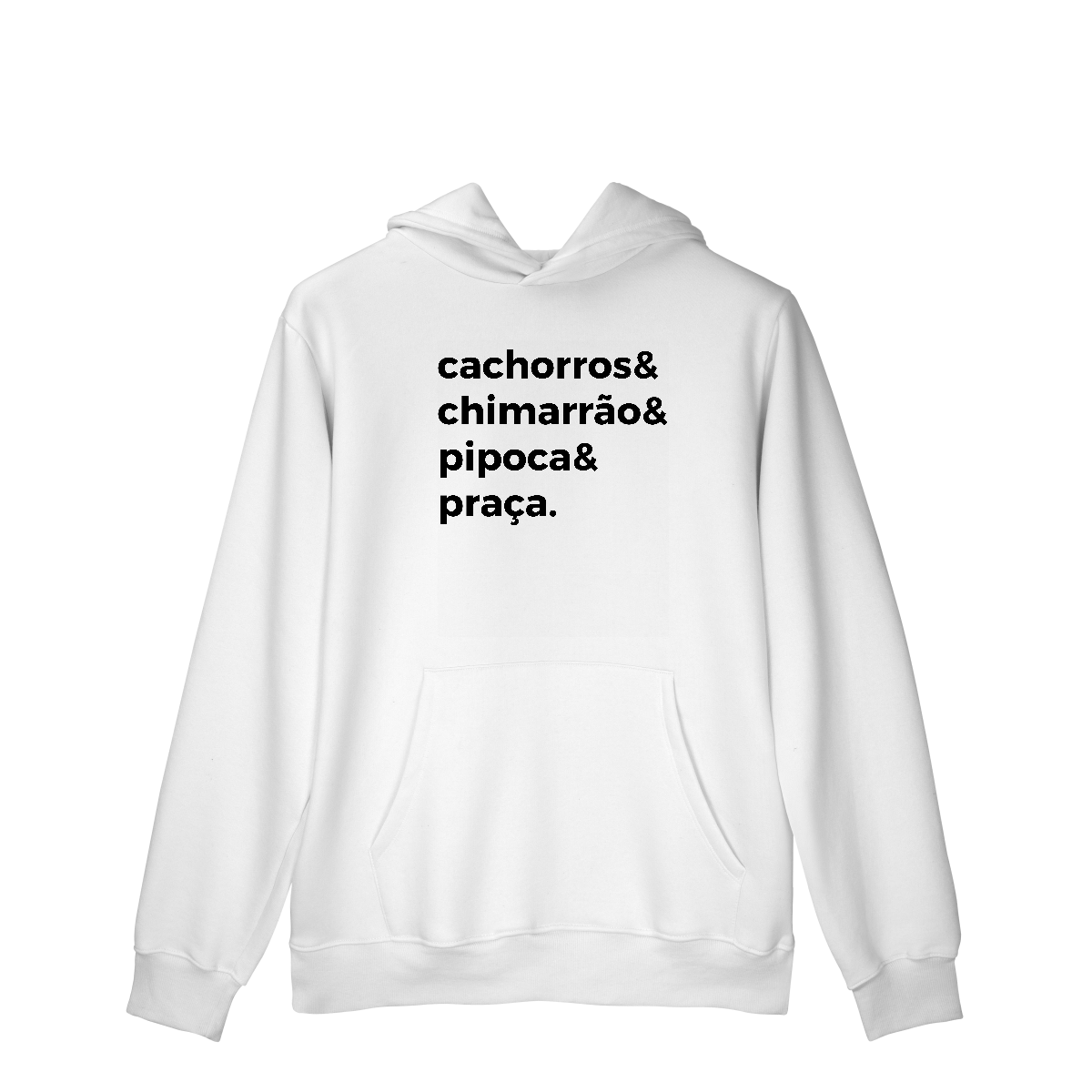Nome do produto: Cachorro, Chimarrão, Pipoca e Praça [Moletom Prime Canguru]