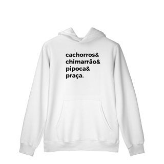 Cachorro, Chimarrão, Pipoca e Praça [Moletom Prime Canguru]