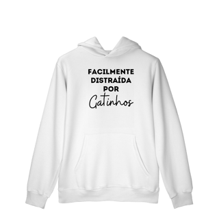 Distraída por Gatinhos [Moletom Prime Canguru]