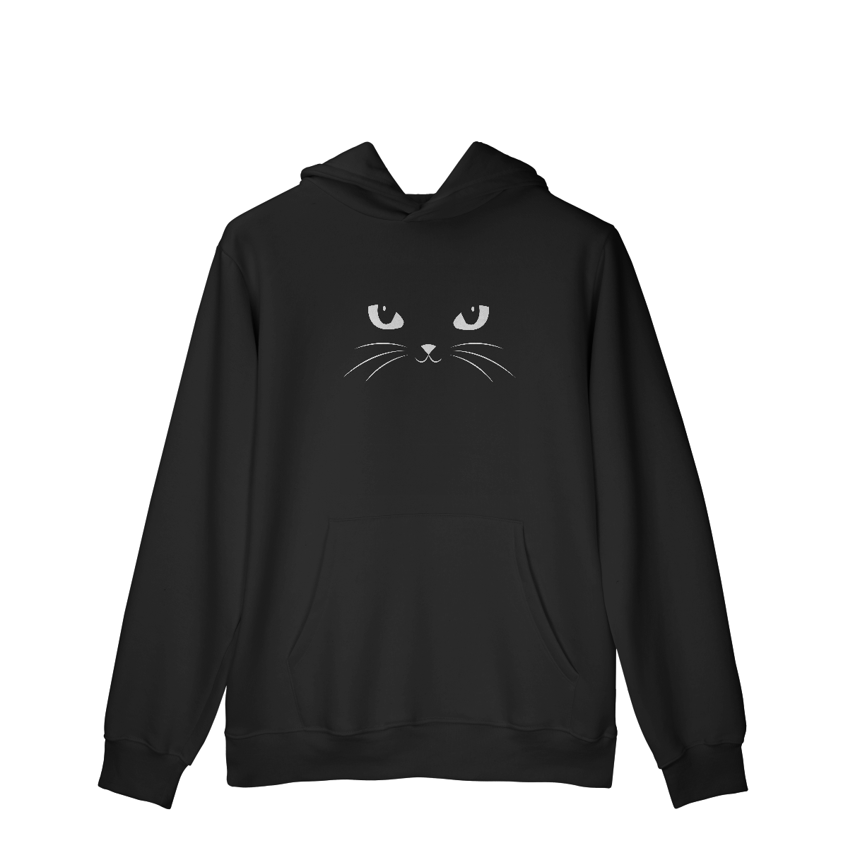 Nome do produto: Face Gato [Moletom Prime Canguru]