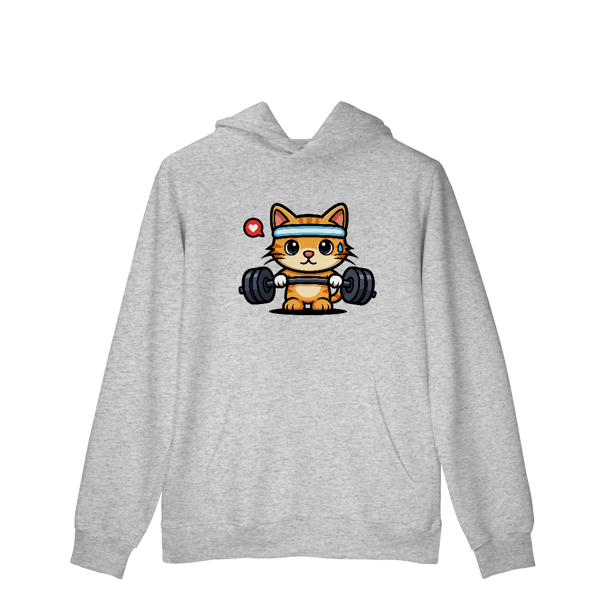 Nome do produto: GYM - Cat Fit Lover [Moletom Prime Canguru]