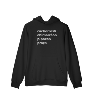 Nome do produtoCachorro, Chimarrão, Pipoca e Praça [Moletom Prime Canguru]