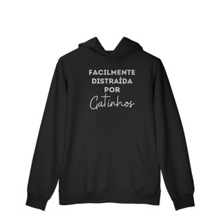 Nome do produtoDistraída por Gatinhos [Moletom Prime Canguru]