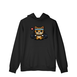 Nome do produtoGYM - Cat Fit Lover [Moletom Prime Canguru]
