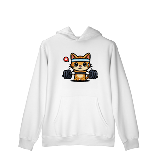 Nome do produtoGYM - Cat Fit Lover [Moletom Prime Canguru]