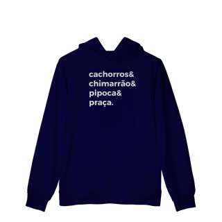 Nome do produtoCachorro, Chimarrão, Pipoca e Praça [Moletom Prime Canguru]