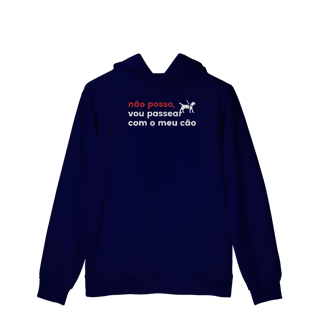 Nome do produtoVou passear com o meu Cão [Moletom Prime Canguru]