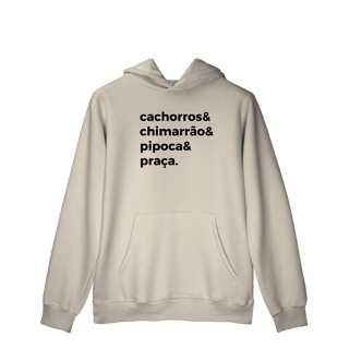 Nome do produtoCachorro, Chimarrão, Pipoca e Praça [Moletom Prime Canguru]