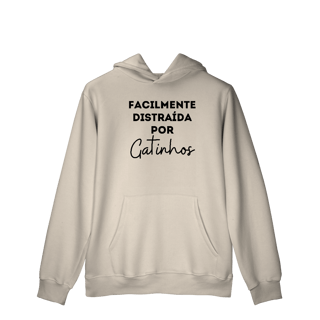 Nome do produtoDistraída por Gatinhos [Moletom Prime Canguru]