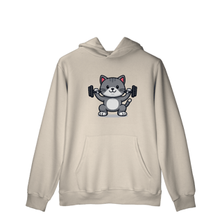 Nome do produtoGYM - Meow Stronger [Moletom Prime Canguru]