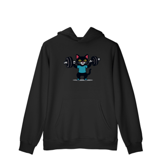 Nome do produtoGYM - Strong Meow [Moletom Prime Canguru]