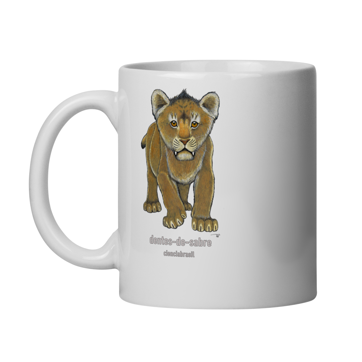 Nome do produto: Caneca filhotes dentes de sabre
