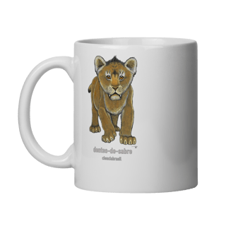 Nome do produto Caneca filhotes dentes de sabre