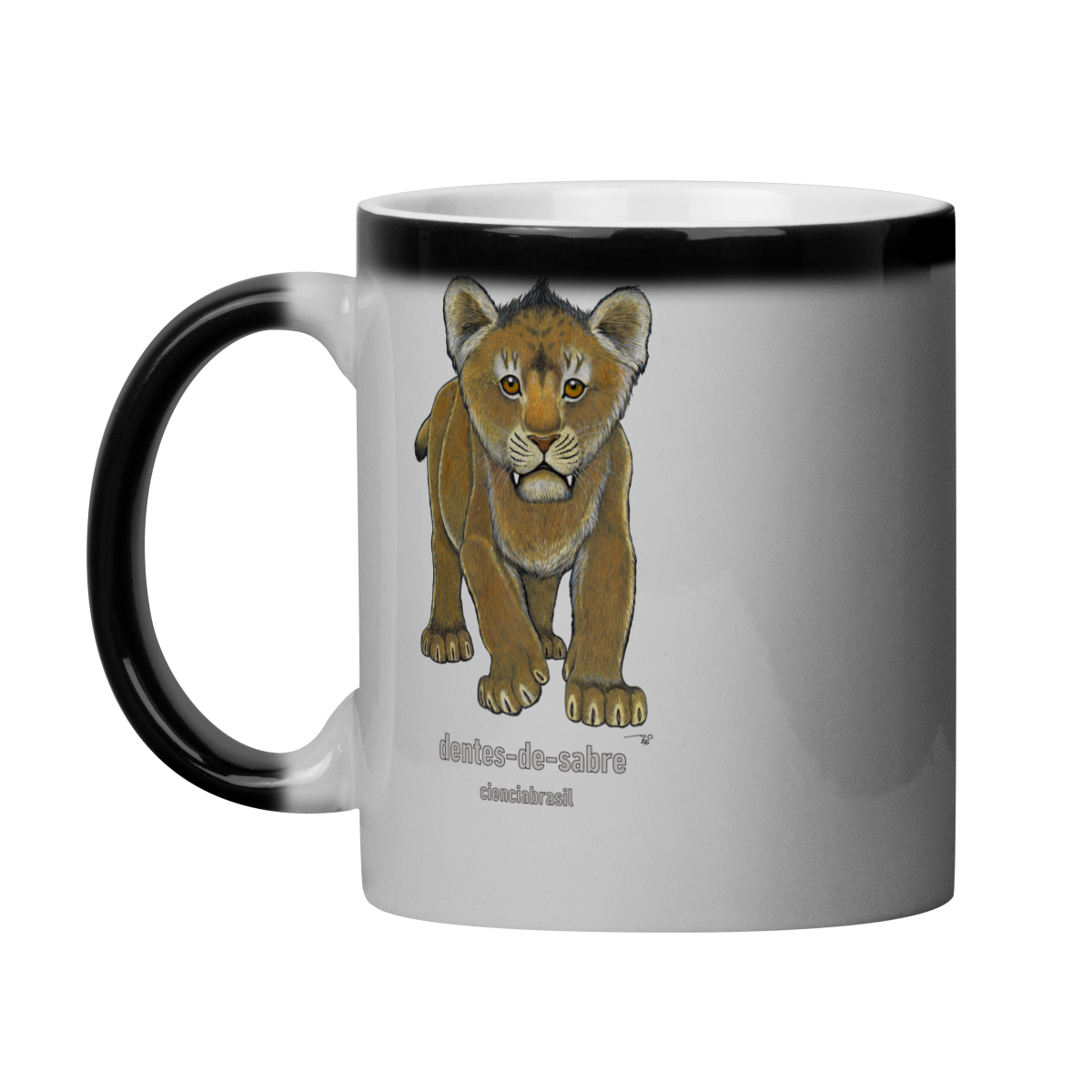 Nome do produto: Caneca Mágica filhotes dentes de sabre