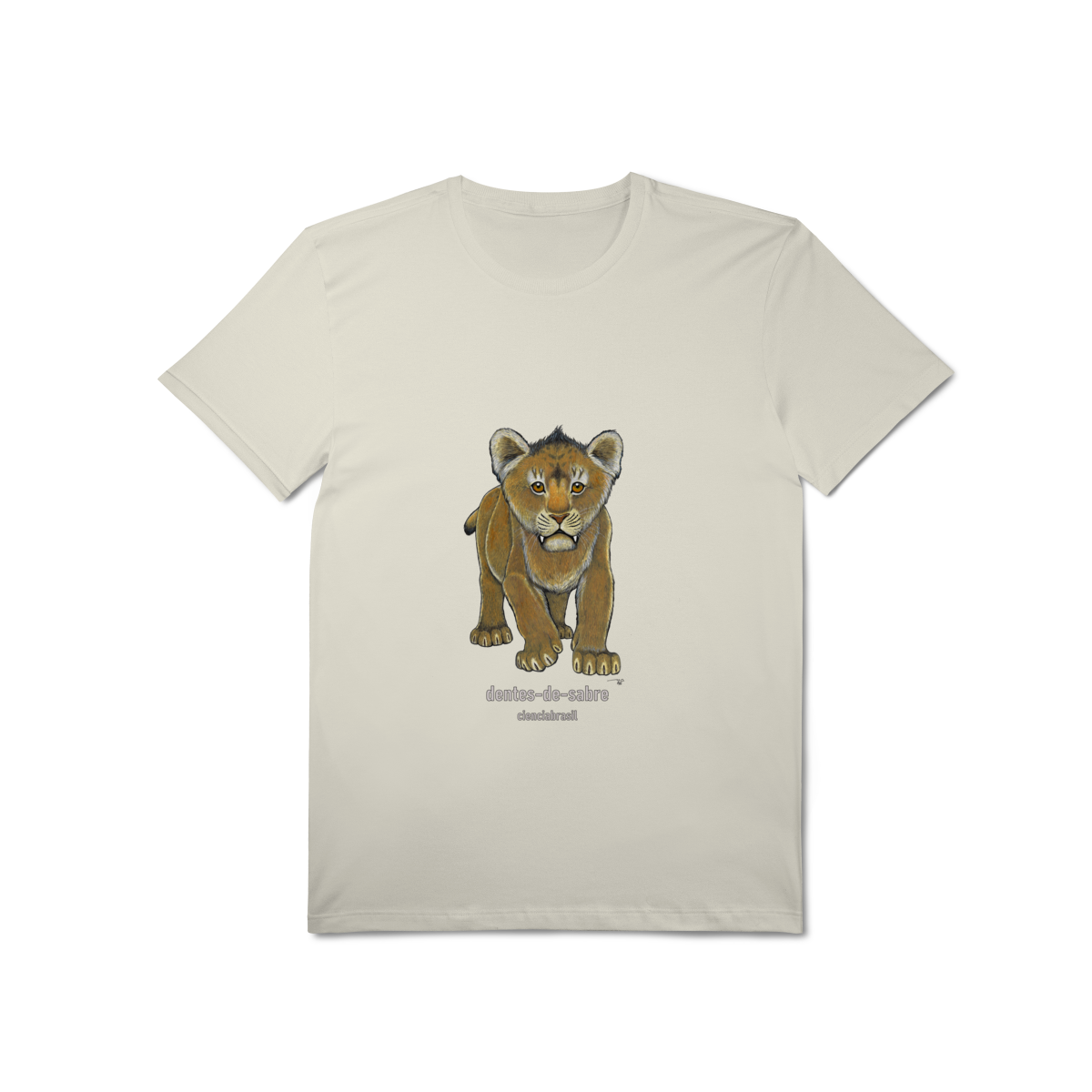 Nome do produto: T-Shirt Pima filhotes dentes de sabre