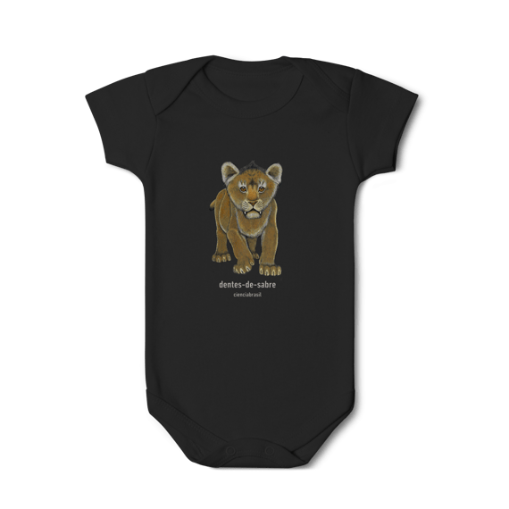 Body infantil filhotes dentes de sabre