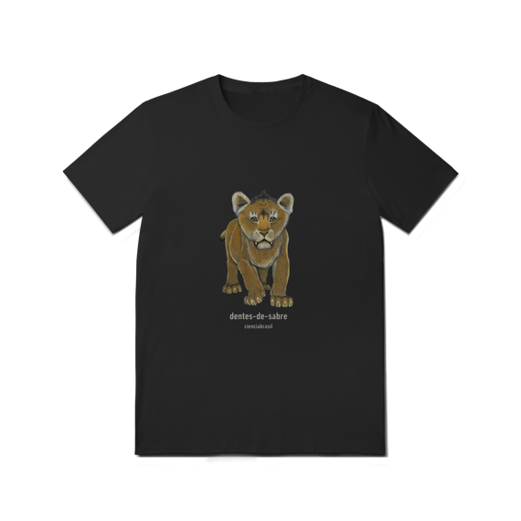 T-Shirt Quality filhotes dentes de sabre