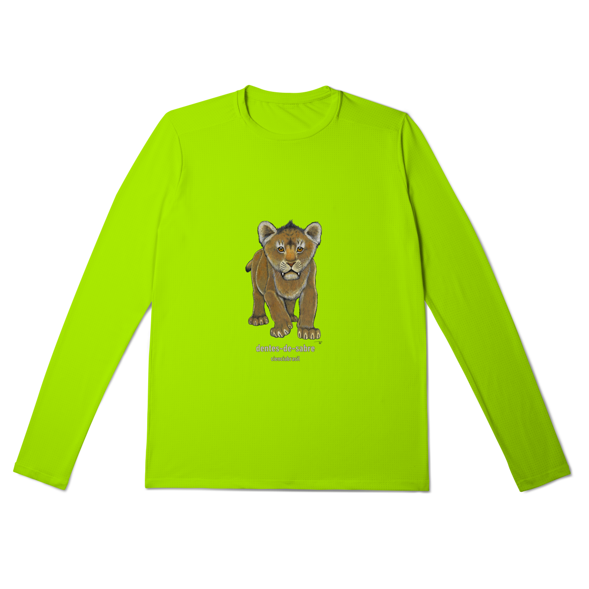 Nome do produto: Camisa Manga Longa Sport Dry UV filhotes dentes de sabre