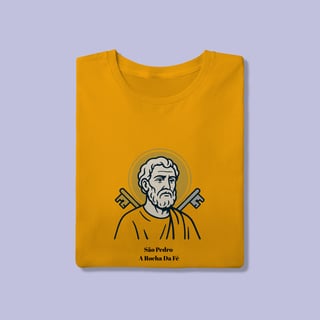Nome do produto Camiseta Religiosa São Pedro – A Rocha da Fé