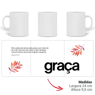 Nome do produto Caneca de porcelana personalizada Graça