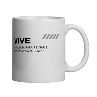 Nome do produto Caneca de porcelana personalizada Jesus Vive