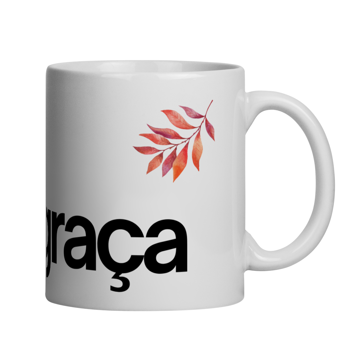 Caneca de porcelana personalizada Graça