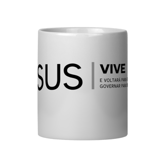Nome do produto Caneca de porcelana personalizada Jesus Vive
