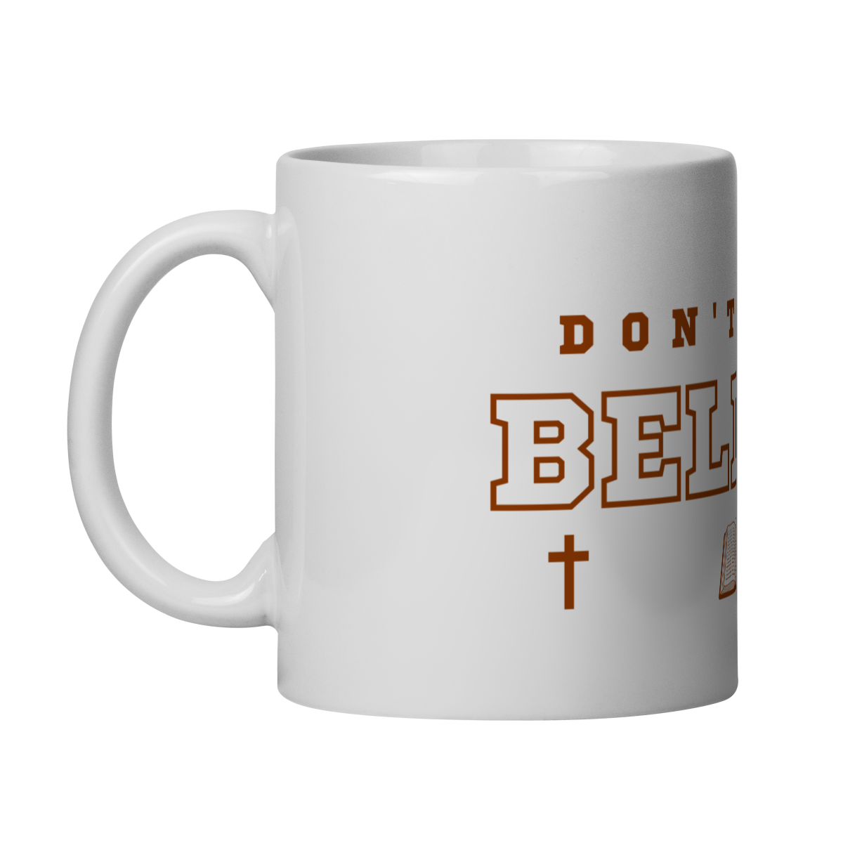 Caneca de porcelana personalizada Belive