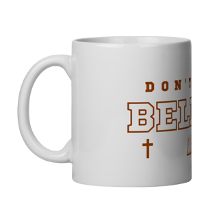 Nome do produto Caneca de porcelana personalizada Belive