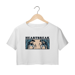 Nome do produto Cropped Estampado Heartbreak