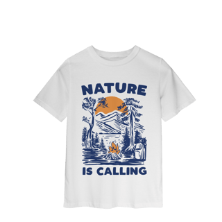 Nome do produto Camiseta Infantil Nature is callinng