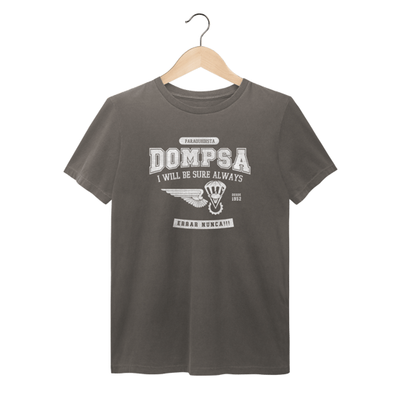 Camiseta PQDT DOMPSA – ESTONADA -Dobragem e Manutenção de Pára-quedas