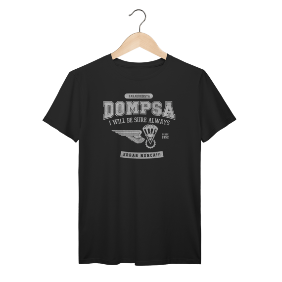 Camiseta PQDT DOMPSA – Dobragem e Manutenção de Pára-quedas