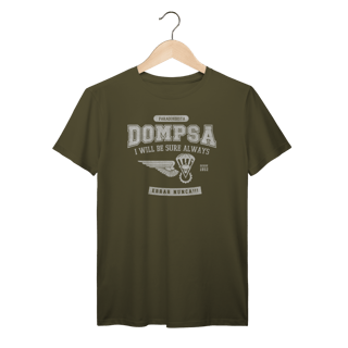 Nome do produto Camiseta PQDT DOMPSA – Dobragem e Manutenção de Pára-quedas