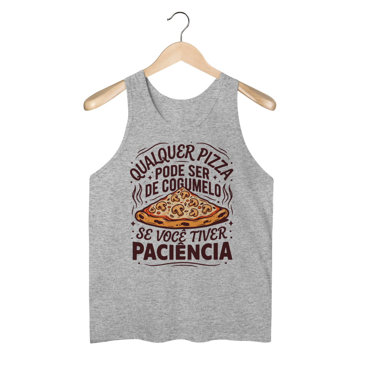 Nome do produto: Pizza de Cogumelo [regata]