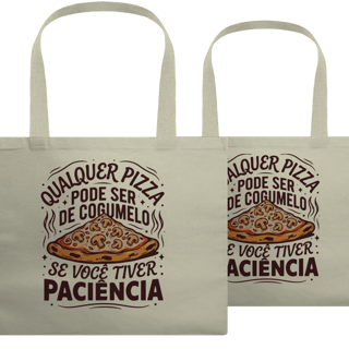 Ecobag Pizza de Cogumelo