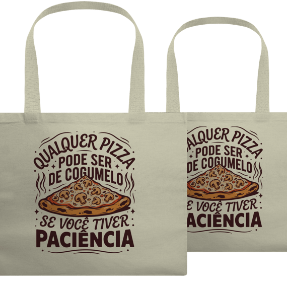 Ecobag Pizza de Cogumelo