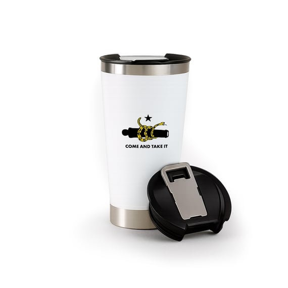 Copo Térmico Militar Come And Take It Mamba Estampa Frente e Verso DTF UV
