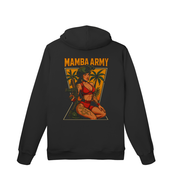 Casaco Moletom premium com capuz Mamba Army Operação Tropical