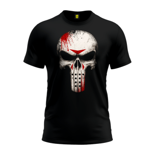 Nome do produtoCamiseta Estilo Militar Punisher Hallowen Jason Edition