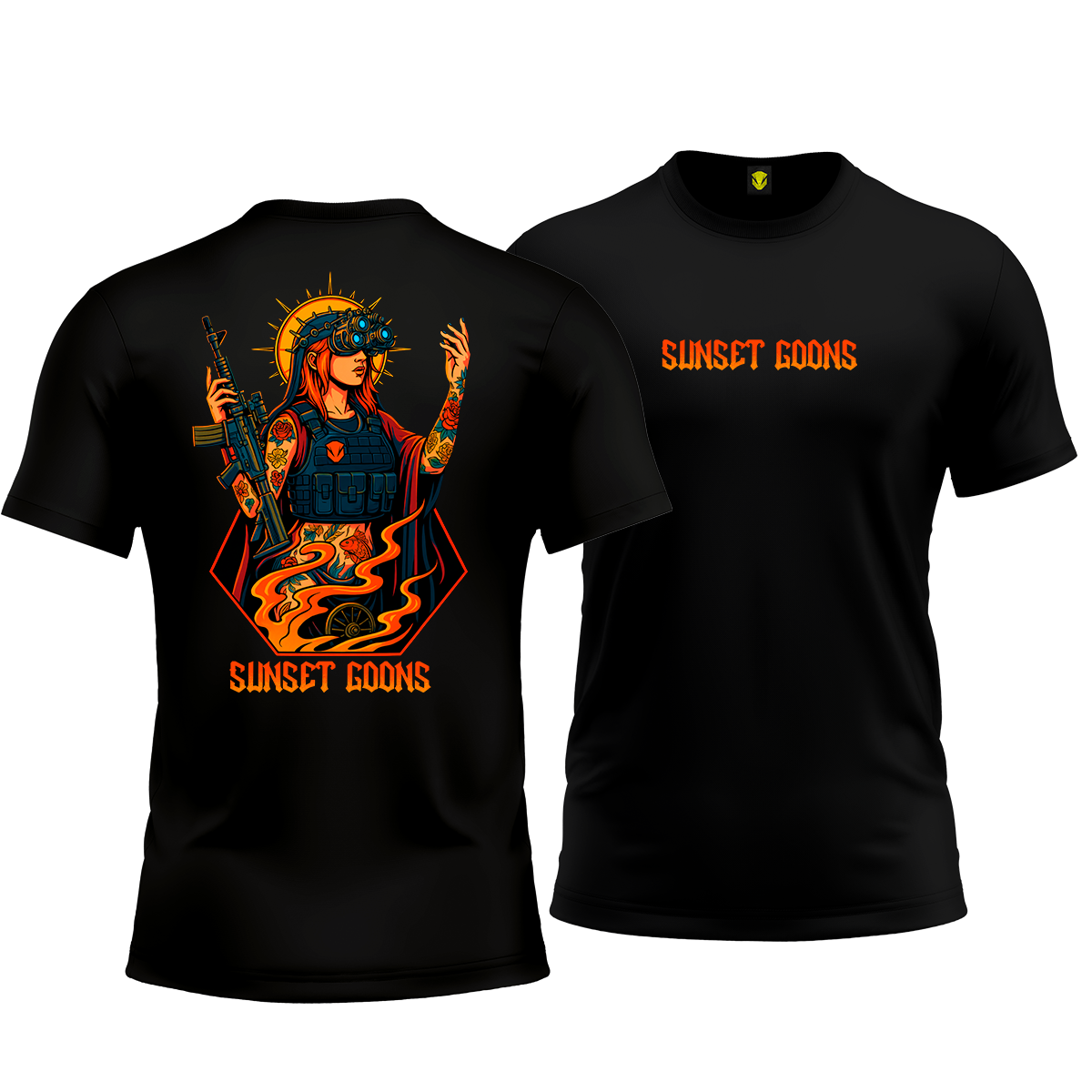 Nome do produto: Camiseta Sunset Goons – Fireborn Overseer - Mamba Army